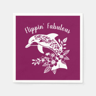 Hawaiian Dolphin Flippin' Fabelhaftes Serviette
