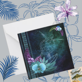 Hawaiian Dreams Square Note Card Mitteilungskarte