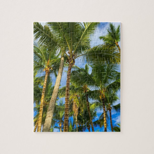 Hawaiian Exotic Beach Palm Trees & Sky (Vertikal)