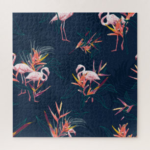 Hawaiian Flamingo: Tropisches Vintages Kunstwerk