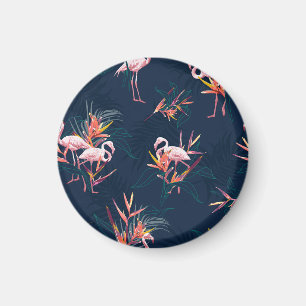 Hawaiian Flamingo: Tropisches Vintages Kunstwerk Magnet