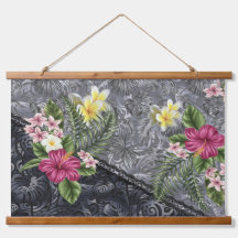Hawaiian Floral Tapa Fusion
