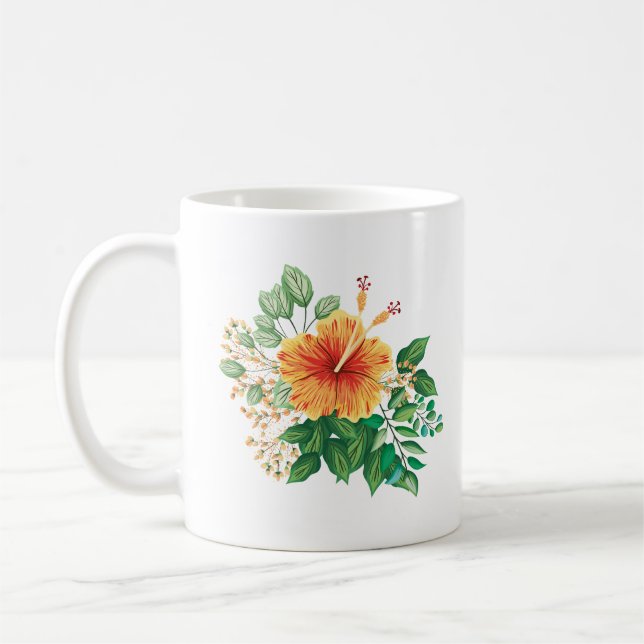 Hawaiian Flower Mug (Gauche)