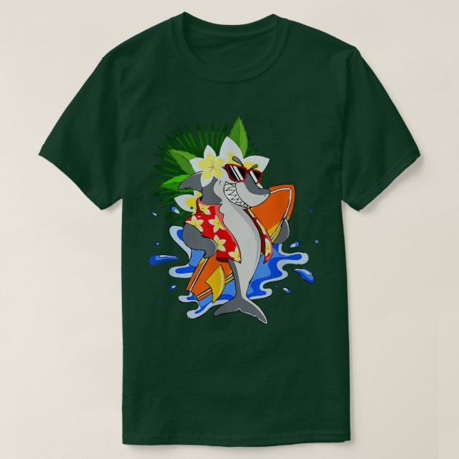 Hawaiian Funny Aloha Hawaii Beach Summer Vac T-Shirt (Design vorne)