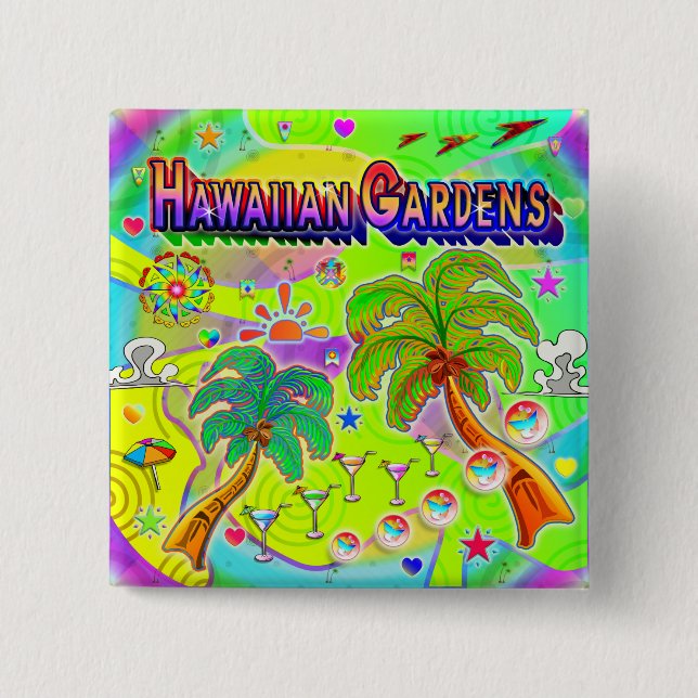 Hawaiian Gardens Mind Focus Button (Vorderseite)