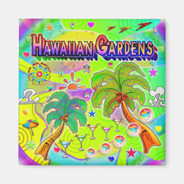 Hawaiian Gardens Mind Focus Magnet (Vorne)