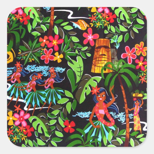 Hawaiian Girls Sticker (Vorderseite)