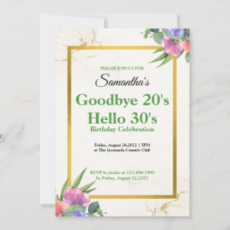 Hawaiian Golden Mist 5x7 Invitation