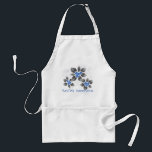 Hawaiian Holly Hanukkah Blue Floral Schürze<br><div class="desc">Hau’oli Hanukaha ist Hawai'ian für Happy Hanukkah! Diese Abbildung zeigt eine tropische Interpretation der Heiligen in Hanukkah Farben und subtilen Gefälle. Die Schrift wird für eine zusätzliche Überraschung mit Schnee verstaubt. Dieses Design ist auf einer Vielzahl von Produkten für die Zuhause und Bekleidung für die ganze Familie erhältlich.</div>