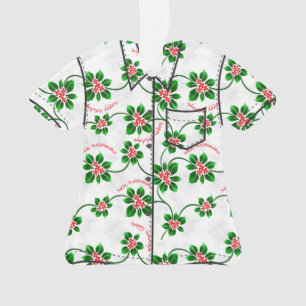 Hawaiian Holly Mele Kalikimaka Xmas Aloha Shirt
