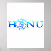 Hawaiian Honu Sea Turtle Ocean Blue