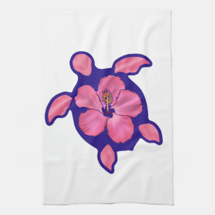 Hawaiian Honu Turtle und Hibiskus Handtuch