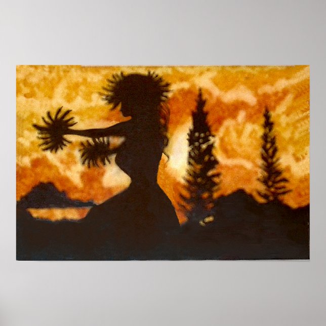 Hawaiian Hula Dancer Poster (Vorne)
