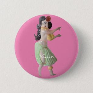 Hawaiian Hula Dancer Thunder_Cove Button