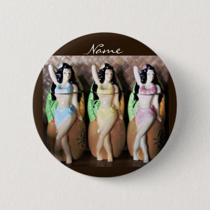 Hawaiian Hula Dancers Thunder_Cove Button