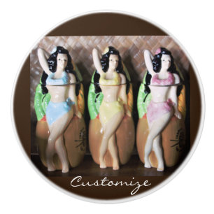 Hawaiian Hula Dancers Thunder_Cove Keramikknauf