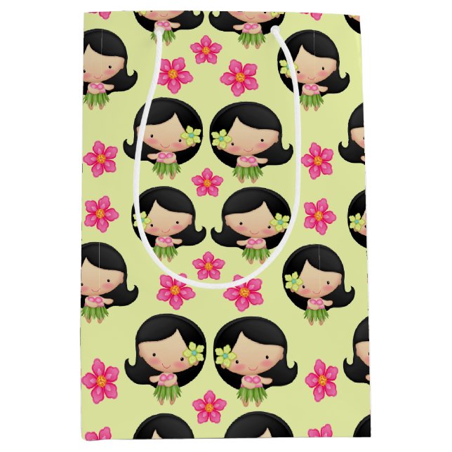 Hawaiian Hula Girl Cadeau Sac cadeau (Devant)
