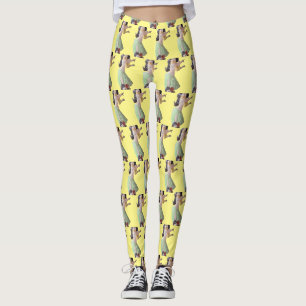 Hawaiian Hula Girl Dancers Thunder_Cove Leggings