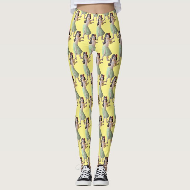 Hawaiian Hula Girl Dancers Thunder_Cove Leggings (Vorderseite)