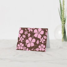 HAWAIIAN HULA (HIBISCUS) BROWN/PINK