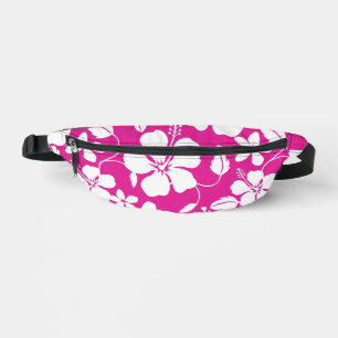 HAWAIIAN HULA (HIBISCUS) MOTIF EN ROSE CHAUDE
