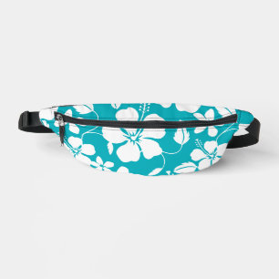 HAWAIIAN HULA (HIBISCUS) MOTIF EN TURQUOISE
