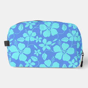 HAWAIIAN HULA (HIBISCUS) PERIWINKLE/TEAL WASCHBEUTEL