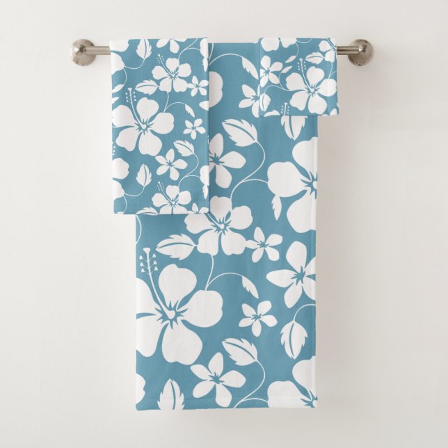 HAWAIIAN HULA (HIBISCUS) PLAQUE DE SERVIETTES DE B (En situation)