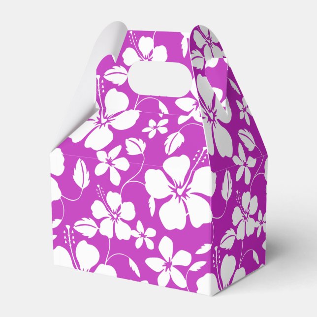 HAWAIIAN HULA (HIBISKUS) BERRY FAVOR BOX GESCHENKSCHACHTEL (Vorderseite)