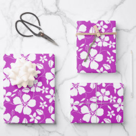 HAWAIIAN HULA (HIBISKUS) BERRY GESCHENKPAPIER SET