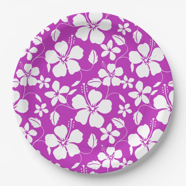 HAWAIIAN HULA (HIBISKUS) BERRY PAPPTELLER (Vorderseite)