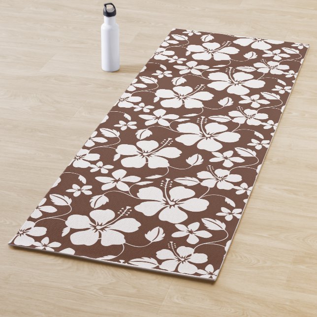 HAWAIIAN HULA (HIBISKUS) BROWN YOGAMATTE (Beispiel)