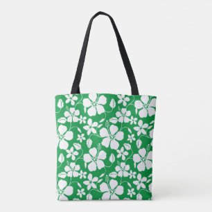 HAWAIIAN HULA (HIBISKUS) GRÜNE TASCHE