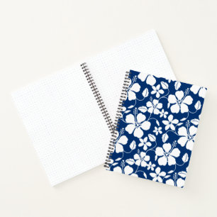HAWAIIAN HULA (HIBISKUS) NAVY NOTIZBUCH