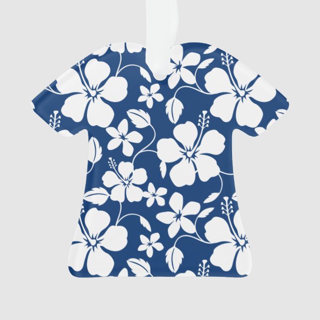 HAWAIIAN HULA (HIBISKUS) NAVY ORNAMENT (Vorderseite)