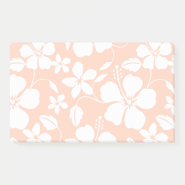 HAWAIIAN HULA (HIBISKUS) ORANGE POST-IT KLEBEZETTEL (Vorderseite)
