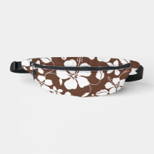 HAWAIIAN HULA (HIBISKUS) PATTER IN BROWN