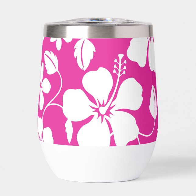HAWAIIAN (HULA) HIBISKUS PATTER IN HOT PINK (Vorderseite)