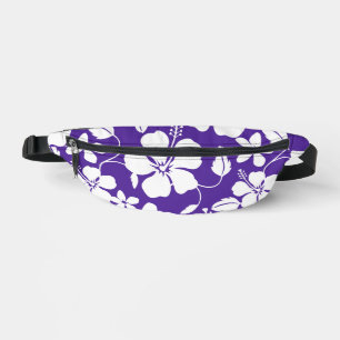 HAWAIIAN HULA (HIBISKUS) PATTER IN NAVY BLUE BAUCHTASCHE