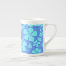HAWAIIAN HULA (HIBISKUS) PERIWINKLE/TEAL