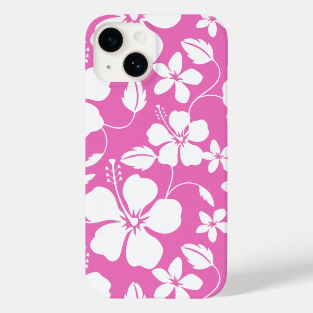 HAWAIIAN HULA (HIBISKUS) PINK Case-Mate iPhone 14 HÜLLE (Rückseite)
