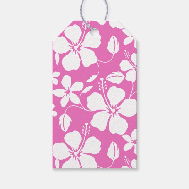 HAWAIIAN HULA (HIBISKUS) PINK GESCHENKANHÄNGER (Vorderseite)