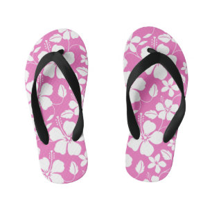 HAWAIIAN HULA (HIBISKUS) PINK KINDERBADESANDALEN