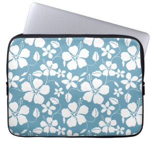 HAWAIIAN HULA (HIBISKUS) SLATE BLUE LAPTOPSCHUTZHÜLLE