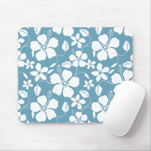 HAWAIIAN HULA (HIBISKUS) SLATE BLUE MOUSEPAD