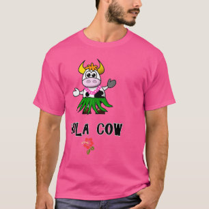 Hawaiian Hula tanzende Kuh Funny Gift Dk T-Shirt