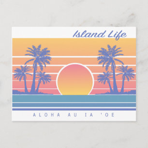 Hawaiian Island Life Postcard Postkarte