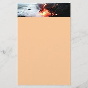 Hawaiian Lava Volcano Stationery Briefpapier