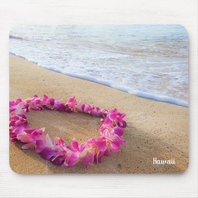 Hawaiian Lei am Sandy Beach Mousepad (Vorne)