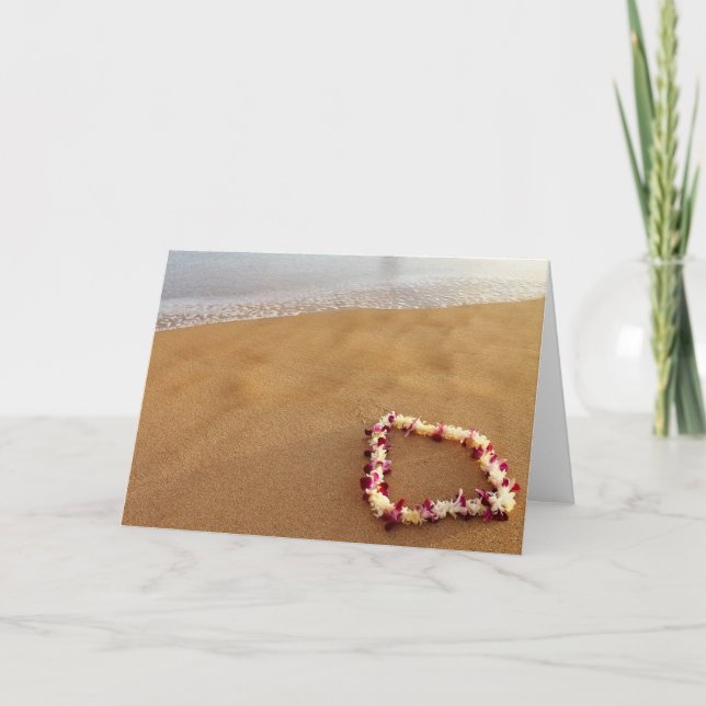 Hawaiian Lei Greeting Card Karte (Vorderseite)